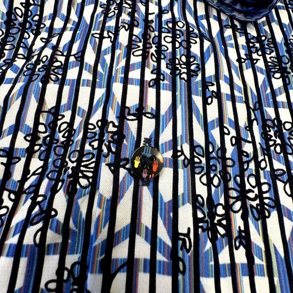 Visconte Black Men's‎ Long sleeve Button Down shirt Size XLT May fit larger - Picture 5 of 8